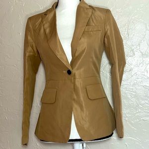 NWT FWYS medium shimmery tan blazer